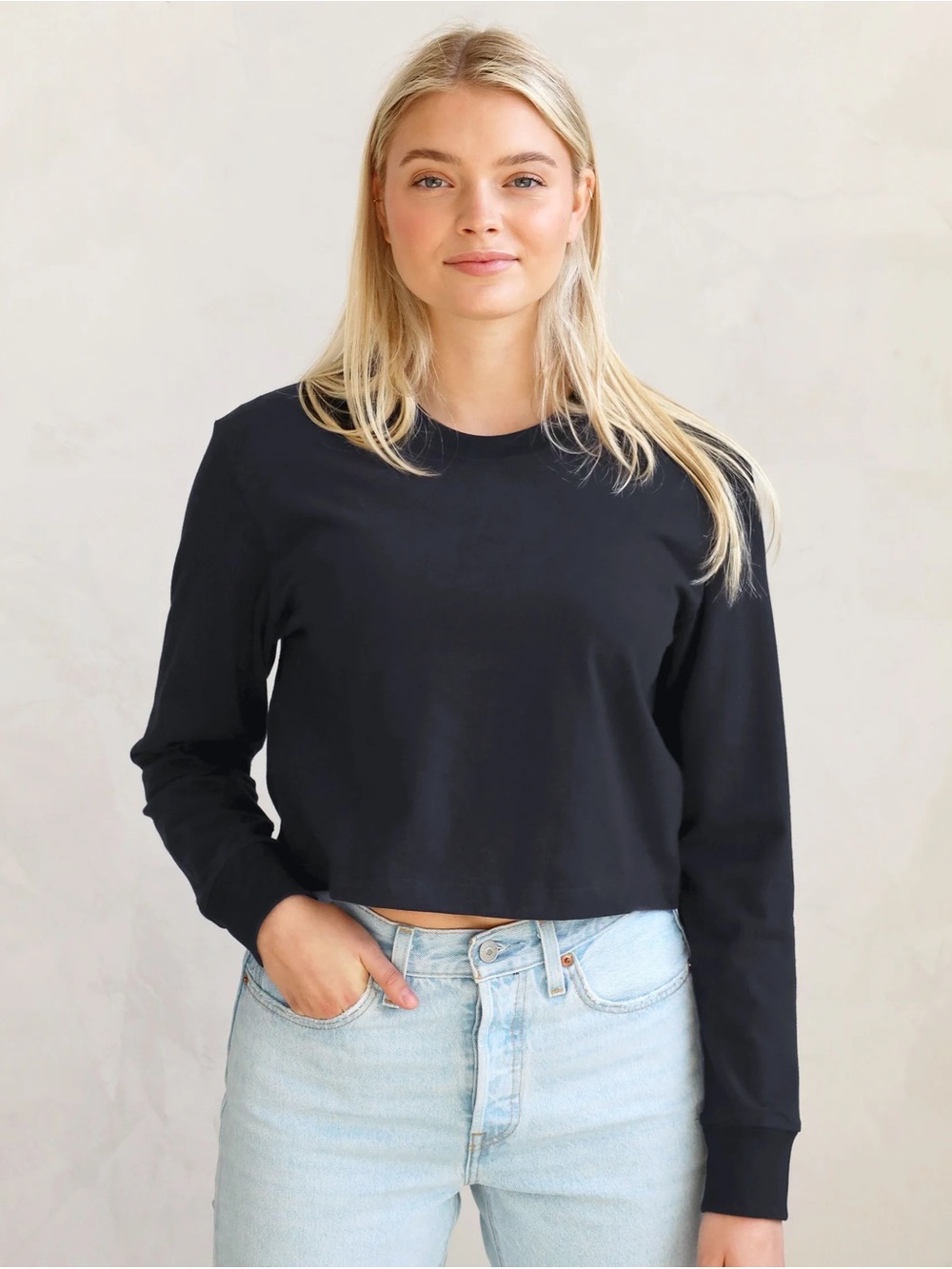 Province of Canada Monday Long Sleeve Crop Top